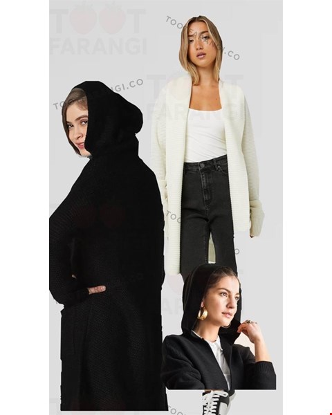 کاردیگن کلاه‌دار بلند برند اسمارا 