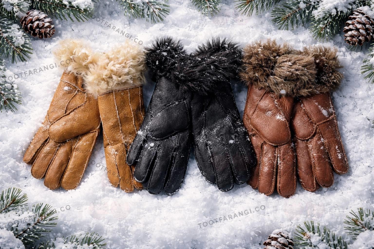 دستکش داخل پشمی