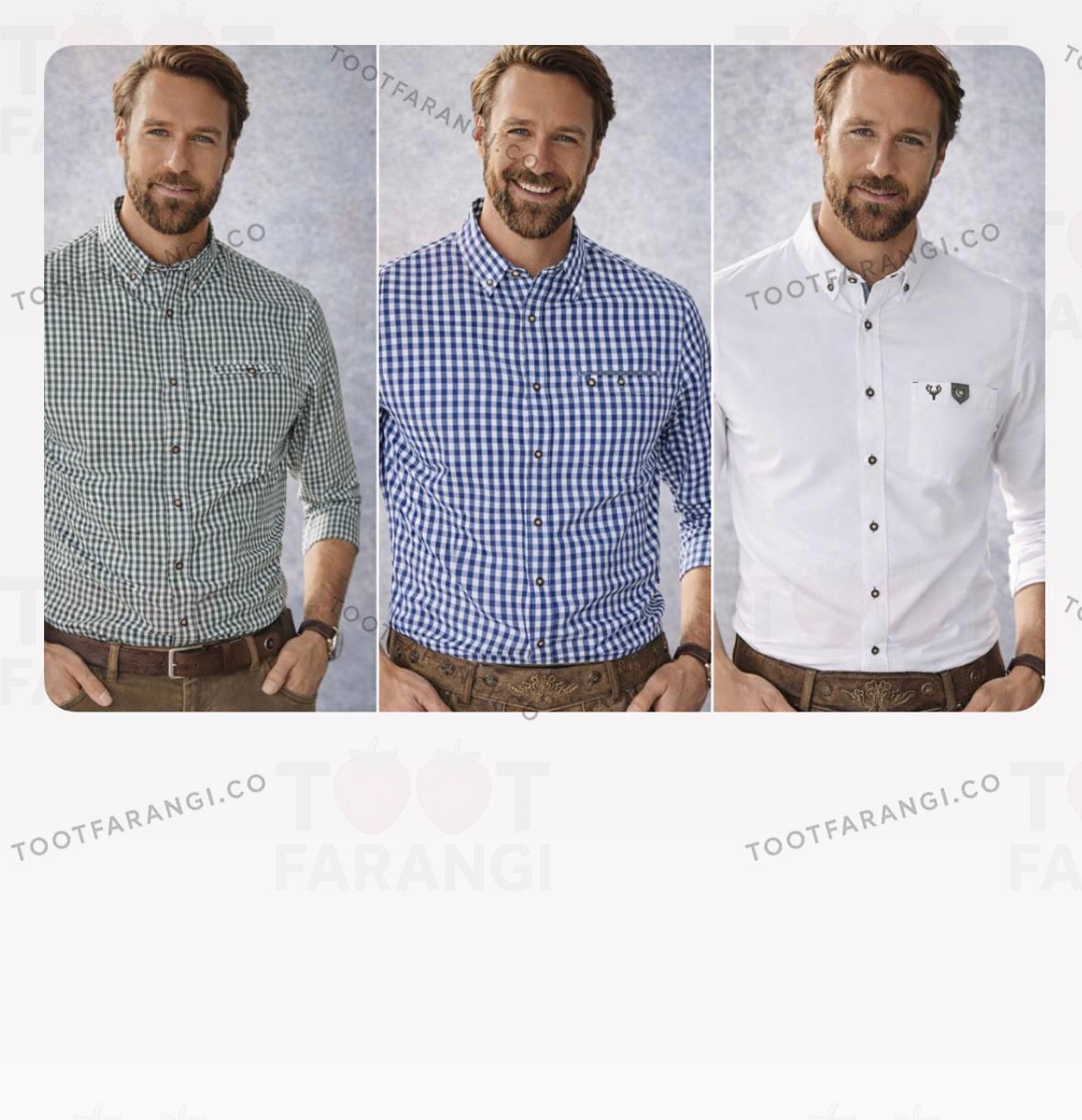 پیراهن مردانه چهارخانه