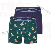 شورت باکسر طرحدار مردانه(پک دو عددی)