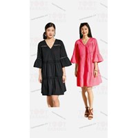 پیراهن چین دار خامه دوزی