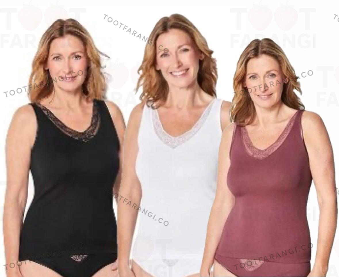 تاپ یقه گیپوری بند پهن آلمانی