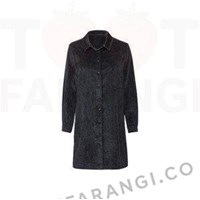 شومیز مخمل کبریتی بلند