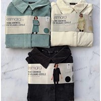 شومیز مخمل کبریتی بلند