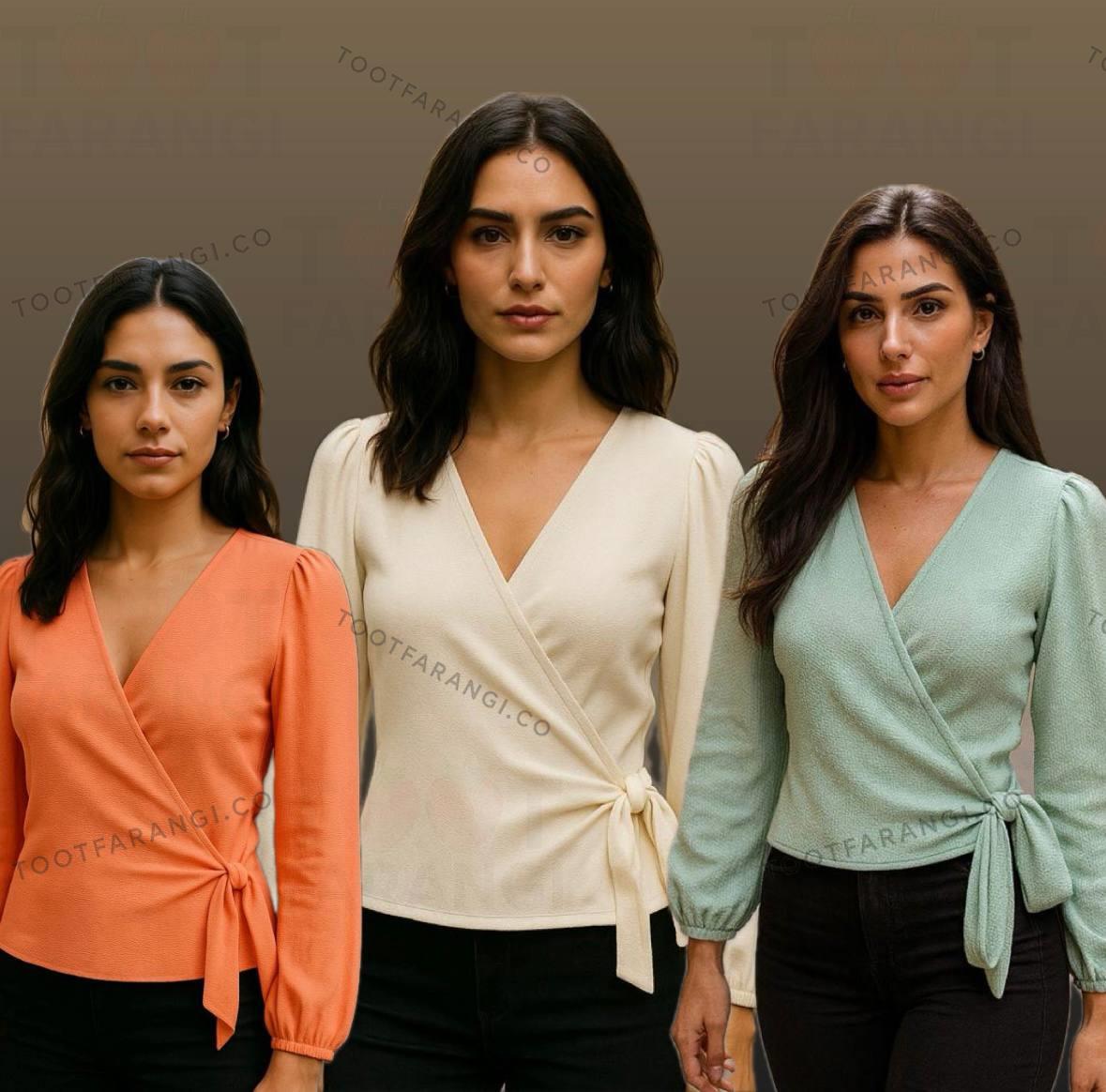 شومیز زنانه گره ای