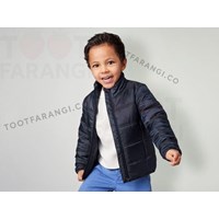 کاپشن سرمه ای بچگانه