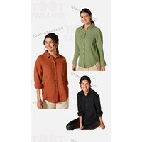 شومیز کتان جلو دکمه 