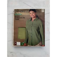 شومیز کتان جلو دکمه 