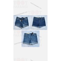 شلوارک جین پاکتی زنانه 