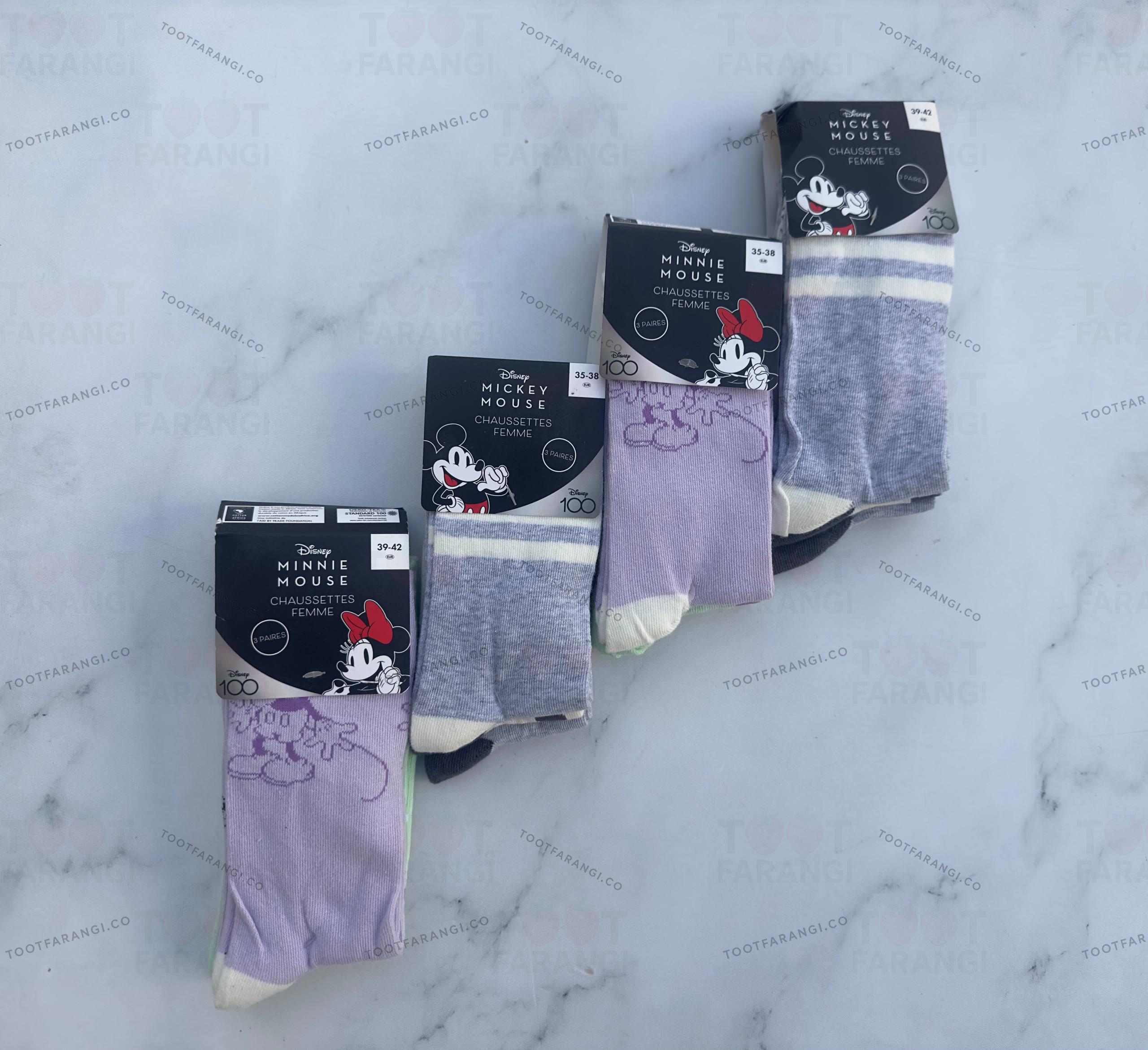 جوراب میکی موس زنانه 