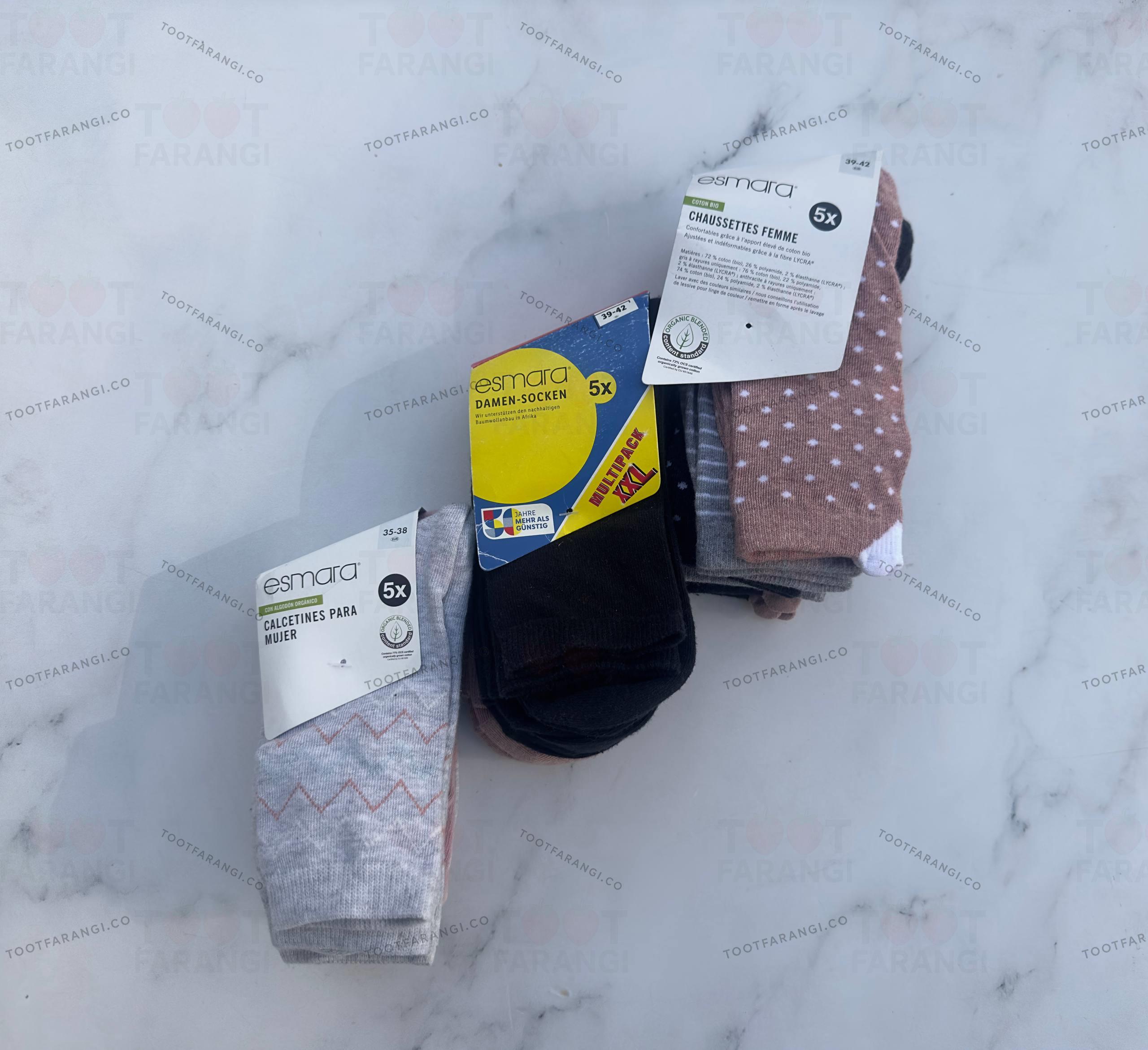 جوراب زنانه پک چند عددی 