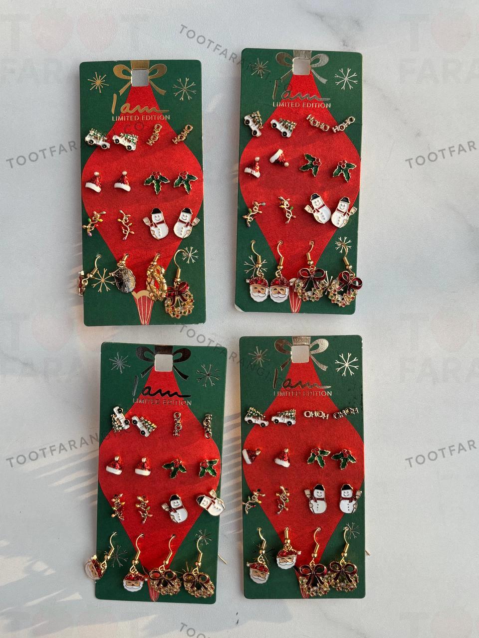 گوشواره پک 8 تایی طرح ماشین 