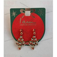 گوشواره طرح درخت منگوله دار 