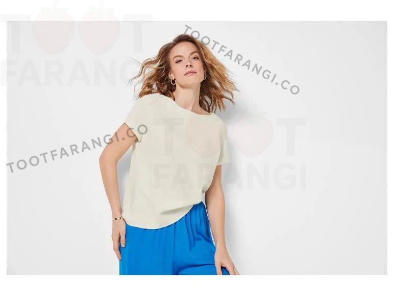 بلوز بافت زنانه اسپرت 