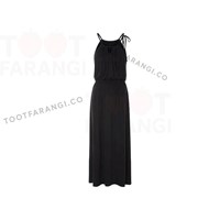 پیراهن ماکسی بندی مشکی کلاسیک