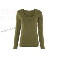 بلوز سبز یقه گرد