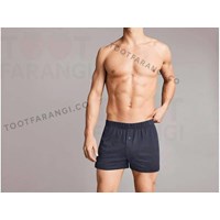 شلوارک مردانه سرمه ای پک 2تایی