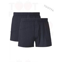 شلوارک مردانه سرمه ای پک 2تایی