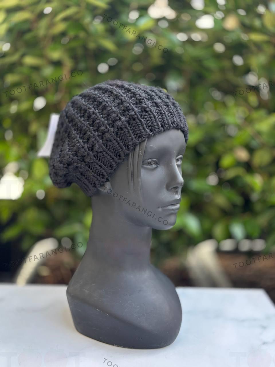 کلاه بافتنی مشکی 