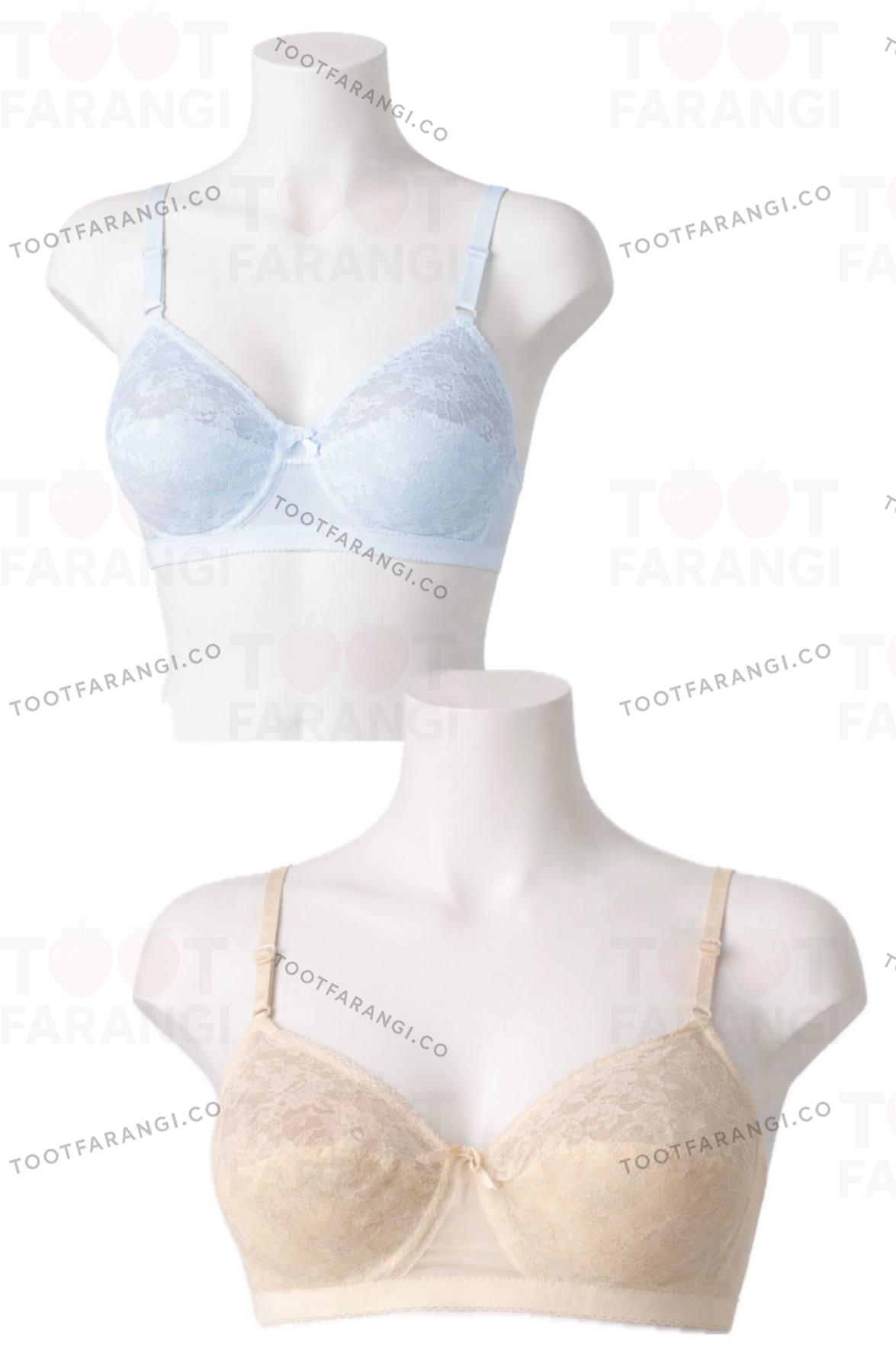 سوتین دانتل بدون کاپ و فنر