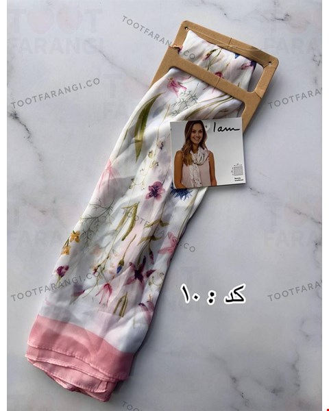روسری ساتن طرح گل i am