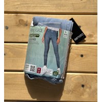 لگ جین بدون دکمه و زیپ (آبی تیره-روشن)