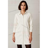 شومیز مخمل کبریتی بلند