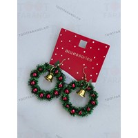 گوشواره رینگی کریسمسی