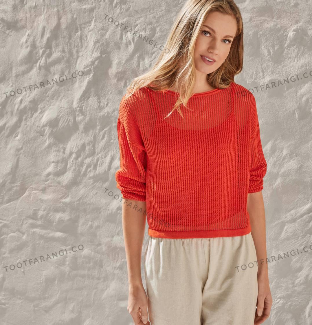 بلوز بافت کلاسیک تک