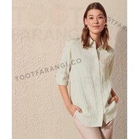 شومیز پلیسه جلو دکمه