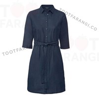 پیراهن مانتویی یقه انگلیسی 