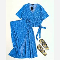 دامن گره ای گلدار