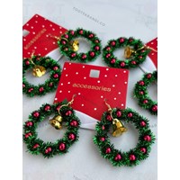 گوشواره رینگی کریسمسی