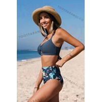 مایو دو تیکه فیلی گلدار