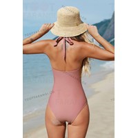 مایو صورتی چین دار