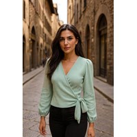 شومیز زنانه گره ای