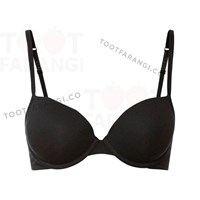 سوتین کاپدار نخی پک دوتایی سفید مشکی