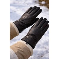 دستکش چرم پشمی 