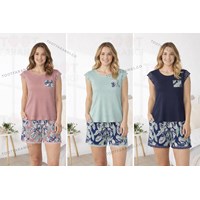 ست تیشرت شلوارک زنانه توری