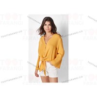 شومیز گره ای جلو دکمه