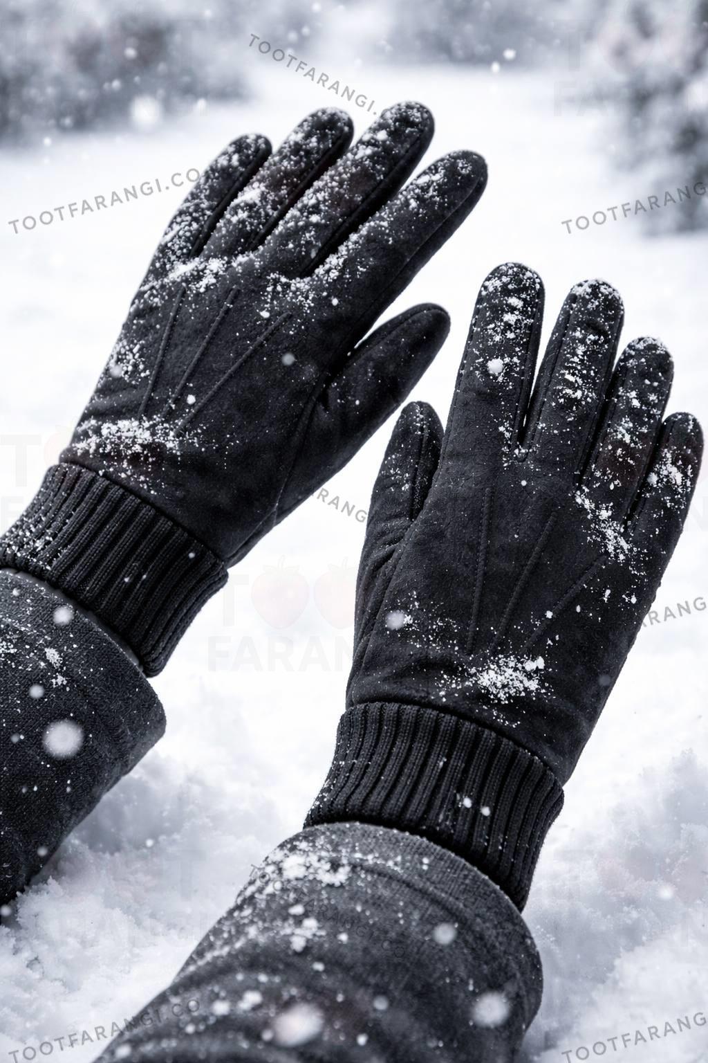 دستکش جیر مچ دار