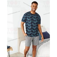 ست تیشرت شلوارک یقه گرد مردانه