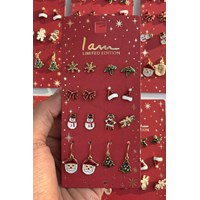 گوشواره پک هشت عددی طرح برگ