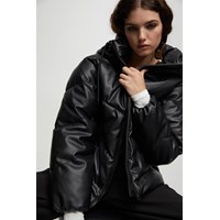 کاپشن چرمی پافر Pull and Bear