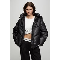 کاپشن چرمی پافر Pull and Bear