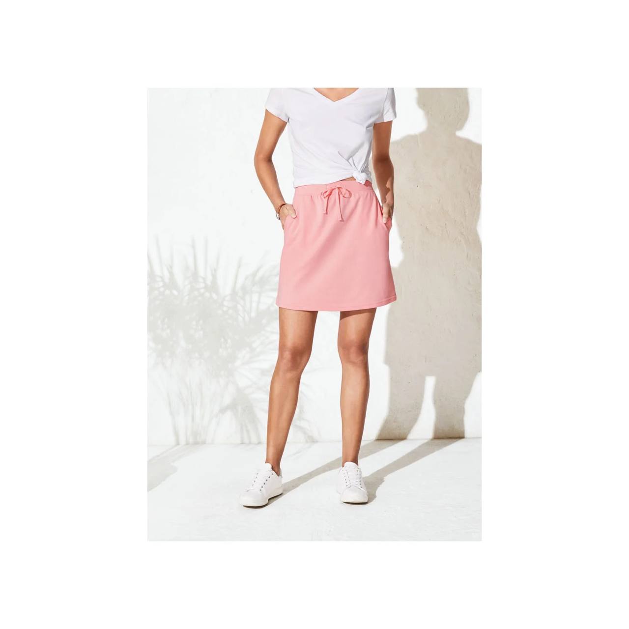 دامن اسپرت صورتی طوسی