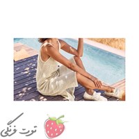 پیراهن ساحلی قلاب بافی