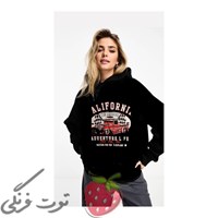 هودی مشکی طرحدار