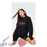 هودی مشکی طرحدار