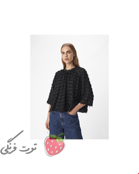 شومیز حریر آستردار مروارید